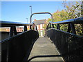 NZ1864 : Footbridge over Cycle Way, Lemington by Les Hull
