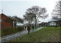 Pedestrians in Goring Street