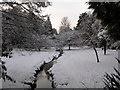 Bournemouth: snowy Gardens view from Queens Road