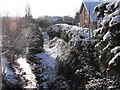 Small brook running down to the Severn