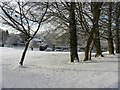 Snowy ground, Tyrone County Hospital