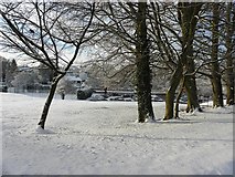 H4672 : Snowy ground, Tyrone County Hospital by Kenneth  Allen