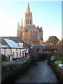 The River Allen and Truro Cathedral