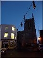 Newport Pagnell: the church at dusk