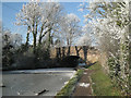 Bridge 44, frozen Grand Union Canal