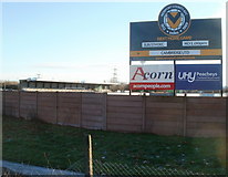 ST3386 : Newport Stadium viewed from Spytty Road by Jaggery
