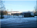 Entrance to industrial premises from Longwood Road, Radyr, Cardiff