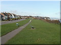 Cliff top footpath alongside Whitcliffe Drive, Cosmeston, Penarth