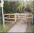 End of the footpath, Cosmeston, Penarth