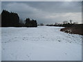 Wenvoe Golf Course under snow