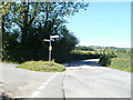 ST3794 : Country road crossroads near Tredunnock by Jaggery