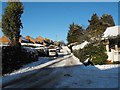 Old Barn Lane in the snow