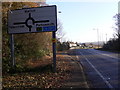 Approach to a roundabout near Buriton