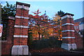 Gate piers, London Rd