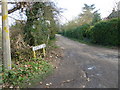 Looking from Cemetery Lane into Duffield Lane