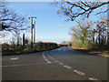 Road junction on the B1117 near Rowe