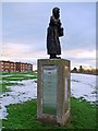 Dolly Peel statue, River Drive, South Shields