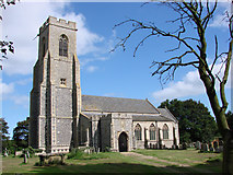 TG4124 : Hickling St. Mary's church by Adrian S Pye