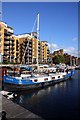 Dana in St Katharine Dock