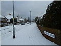 A snowy scene in Evelegh Road (3)