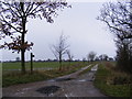 TM3981 : Bridleway to the A144 Stone Street by Geographer