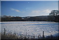 SJ8458 : Snowscene north of Stoke by N Chadwick