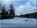 Looking from Waterworks Road into a snowy Zetland Road