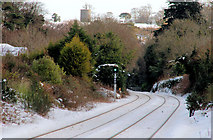 J4582 : Snow, Helen's Bay station (2) by Albert Bridge