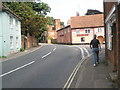 Approaching the Horse & Groom in Melton