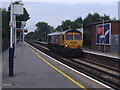 Train at Egham station