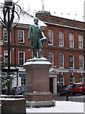 SU3521 : Romsey: Lord Palmerston statue in the Market Place by Chris Downer