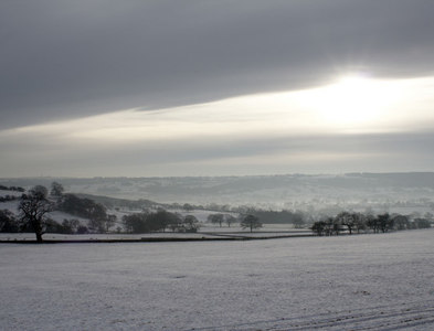 SE2548 : Snowy Fields, Stainburn by Mark Anderson