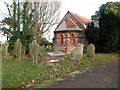 Graves by the chapel in Gorleston cemetery