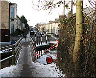 TL4757 : Burnside footbridge on Boxing Day by John Sutton