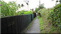 Path from Wissett Road to School Lane