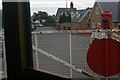 Pendre level crossing, Talyllyn Railway, from the train