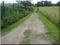 Public footpath behind houses in Radlett