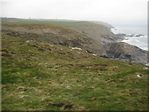SW3735 : View down the coast from near Pendeen Watch by Philip Halling