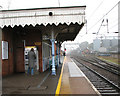 Diss railway station - the Down (Norwich-bound) platform