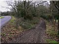 Byway leaves road on Stoner Hill