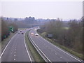 Looking south on  the A3  towards the exit south of Liss