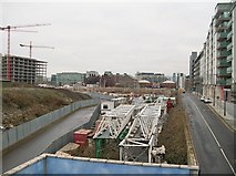 O1734 : Redevelopment in the former railway yard south of Upper Sheriff Street by Eric Jones