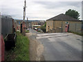 Disused level crossing at Hall Lane, Bowling