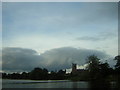 St. Michael and All Angels, Marbury, with Marbury Mere in the foreground