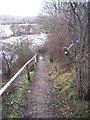 The descent from the A46 on the Viking Way