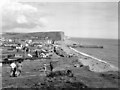 West Bay seen from West Cliff, c.1958