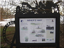 TR2551 : The Miner's Way Noticeboard by David Anstiss
