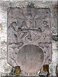 TF4322 : St Mary's church in Long Sutton - wall tablet by Evelyn Simak