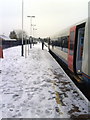 Green light for go at a snowy Wareham Station