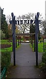 TQ2388 : Holocaust Memorial Arch, Hendon Park by Jim Osley